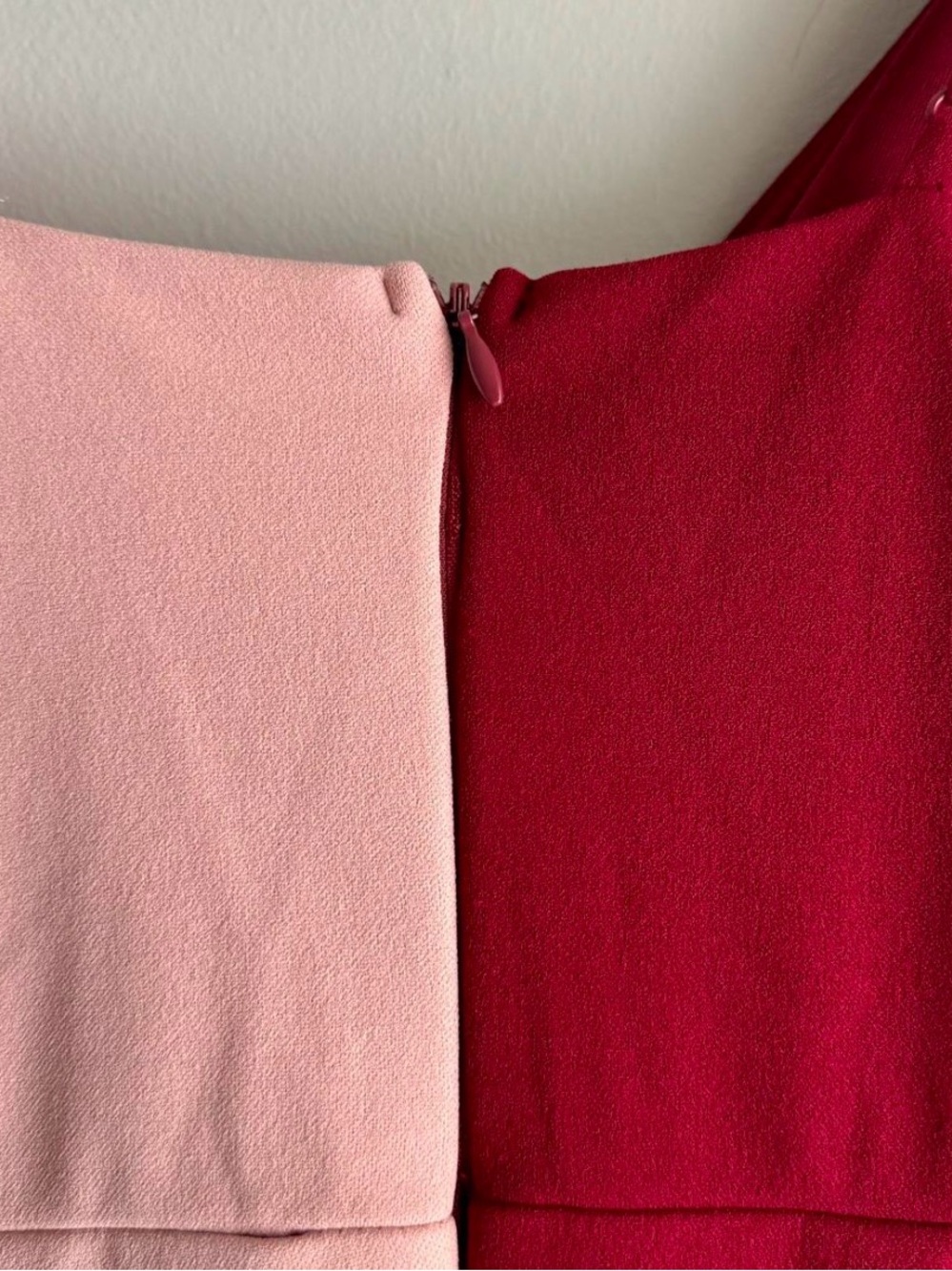 Lulu’s Gretchen Burgundy and Pink Two-Tone Bodycon Dress Size Small - Picture 8 of 8